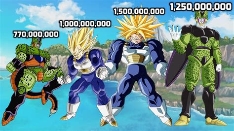 cell saga power levels|cell saga power levels official.